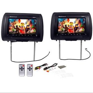 The Rockville RHP91 is a 9" pair of universal headrest monitors for car.